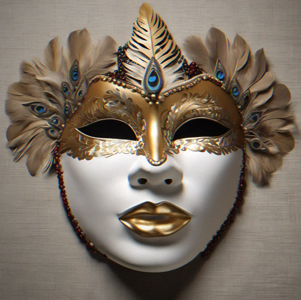 Half-mask and tiara